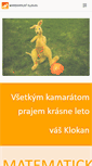 Mobile Screenshot of matematickyklokan.sk